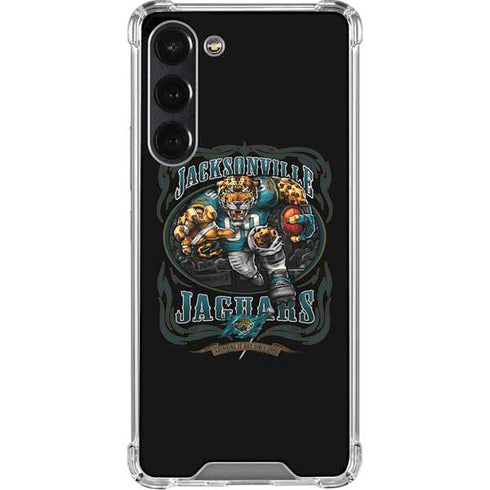 Liquid Blue NFL Jacksonville Jaguars Running Back Galaxy S24 FE Clear Case